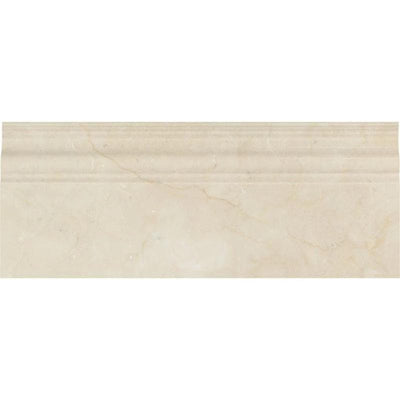 Crema Marfil Marble 4 3/4x12 Polished Baseboard Molding - TILE & MOSAIC DEPOT