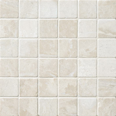 Royal Beige Marble 2x2 Tumbled Mosaic Tile - TILE AND MOSAIC DEPOT