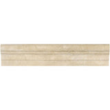 2 1/2 x 12 Honed Durango Travertine Double-Step Chair Rail Trim.