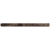 Emperador Dark Spanish Marble 3/4x12 Pencil Liner Polished - TILE AND MOSAIC DEPOT