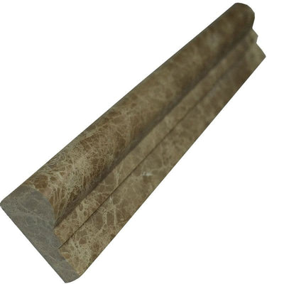 Emperador Light Marble 2x12 1 Step Chairrail Polished - TILE AND MOSAIC DEPOT