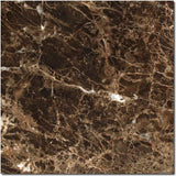 Emperador Dark Spanish Marble 12x12 Polished Tile.