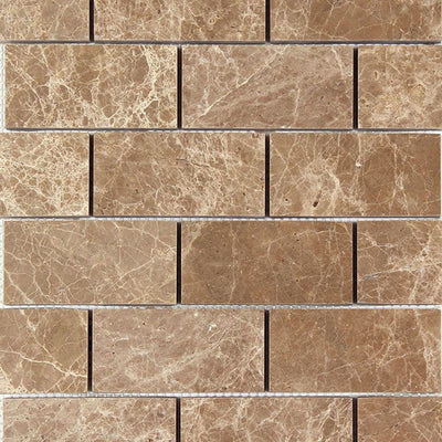 Emperador Light Marble 12x24 Polished Tile - TILE AND MOSAIC DEPOT