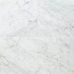 White Carrara Marble 12x12 Honed Tile - TILE AND MOSAIC DEPOT