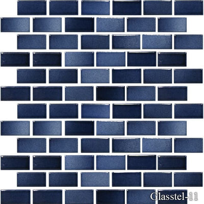 Glasstel Indigo 1 x 2 Pool Tile Series - TILE & MOSAIC DEPOT