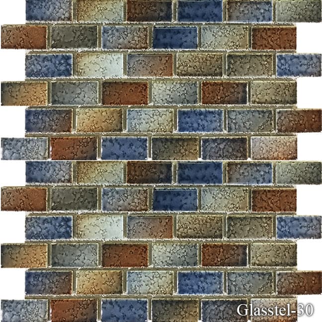 Glasstel Tahoe  1 x 2 Pool Tile Series - TILE & MOSAIC DEPOT