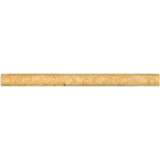 Gold Travertine 3/4x12 Pencil Liner - TILE AND MOSAIC DEPOT