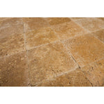 Gold Travertine 6x6 Tumbled Tile - TILE & MOSAIC DEPOT