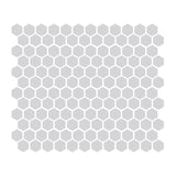 Gray 1″ Hexagon Glossy