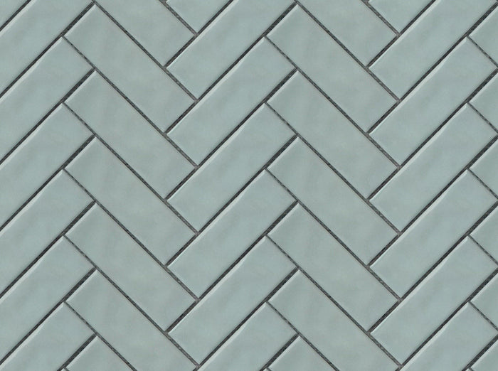 Jade Glazed Herringbone Porcelain Mosaic Tile - TILE & MOSAIC DEPOT