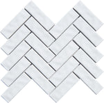 Snow White Glazed Herringbone Porcelain Mosaic Tile - TILE & MOSAIC DEPOT