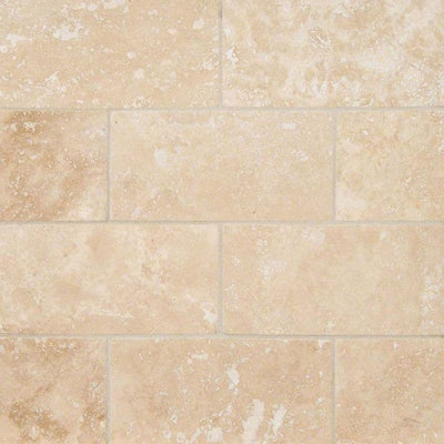 Ivory Travertine 2x4 Filled and Honed Mosaic Tile - TILE AND MOSAIC DEPOT