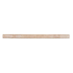 Ivory Travertine 3/4x12 Pencil Liner - TILE AND MOSAIC DEPOT