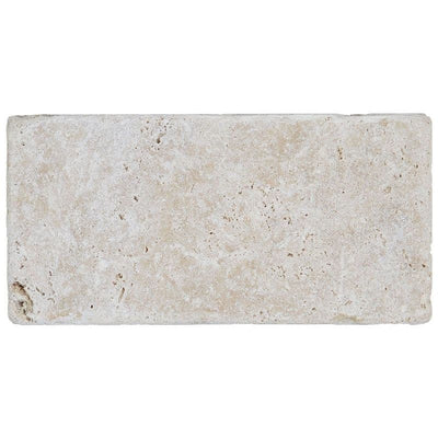 Ivory Travertine 3x6 Tumbled Tile - TILE & MOSAIC DEPOT