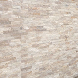 Ivory Travertine 6x24 Stacked Stone Ledger Panel - TILE & MOSAIC DEPOT