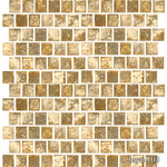 Joya Gold 1 x 1 Pool Tile Series - TILE & MOSAIC DEPOT