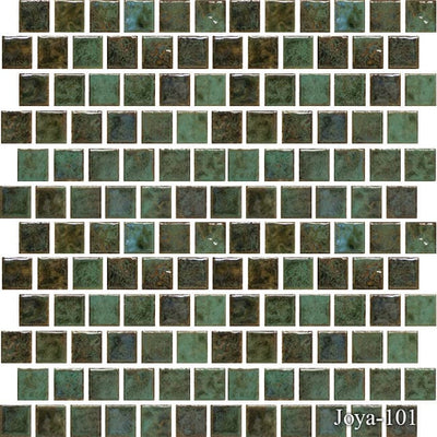 Joya Verde 1 x 1  Pool Tile Series - TILE & MOSAIC DEPOT