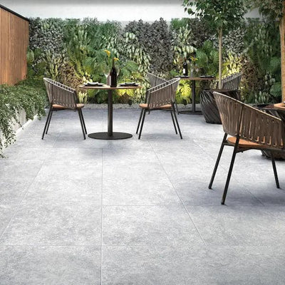 Legions Lunar Silver 24x24 2 cm Porcelain Paver - TILE & MOSAIC DEPOT