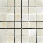 Crema Marfil Marble 2x2 Polished Mosaic Tile - TILE AND MOSAIC DEPOT