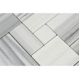 Marmara Marble Mini Pattern Polished Mosaic Tile - TILE AND MOSAIC DEPOT