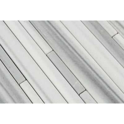 Marmara Marble Random Insert Polished Mosaic Tile - TILE AND MOSAIC DEPOT