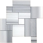 Marmara Marble Mini Pattern Polished Mosaic Tile - TILE AND MOSAIC DEPOT