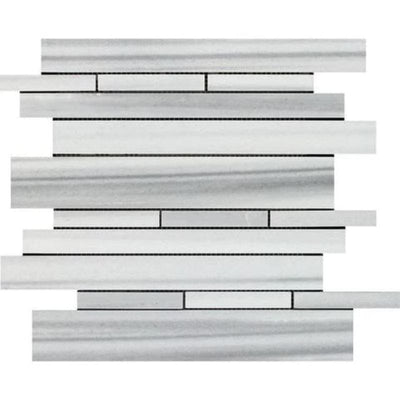 Marmara Marble Random Insert Polished Mosaic Tile - TILE AND MOSAIC DEPOT