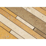 Mixed Travertine Random Insert Honed Mosaic Tile - TILE AND MOSAIC DEPOT