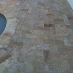 Noce Travertine 6x12 3 cm Tumbled Paver - TILE & MOSAIC DEPOT