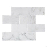 Asian Statuary (Oriental White) Marble 3x6 Polished Tile - TILE AND MOSAIC DEPOT