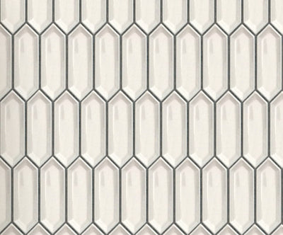 Ivory Ivy Picket Glazed Porcelain Mosaic Tile - TILE & MOSAIC DEPOT