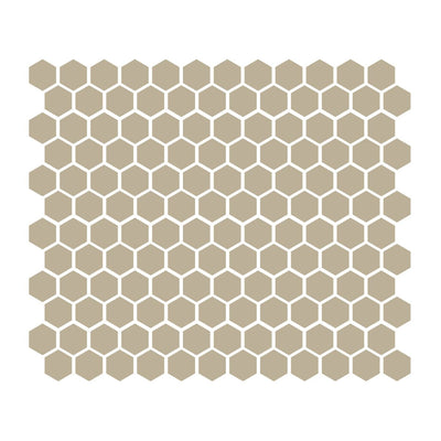 Sand 1″ Hexagon Glossy