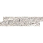 Silver Gray Marble 6x24 Split Face Stacked Stone Ledger Panel - TILE & MOSAIC DEPOT