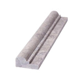 Silver Travertine 2x12 1 Step Chairrail - TILE & MOSAIC DEPOT