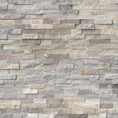 Silver Sunset 6x24 Stacked Stone Ledger Panel - TILE & MOSAIC DEPOT