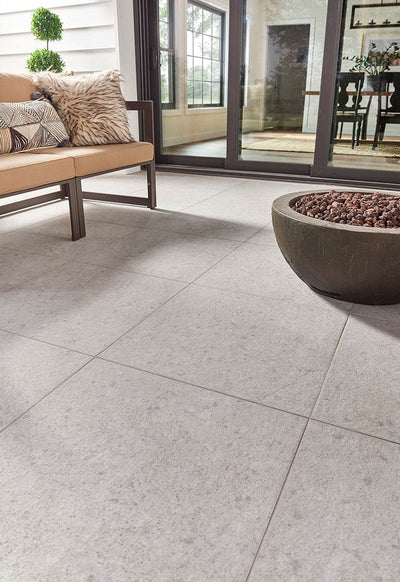 Terrazo Glacier 24x24 2 cm Porcelain Paver - TILE & MOSAIC DEPOT