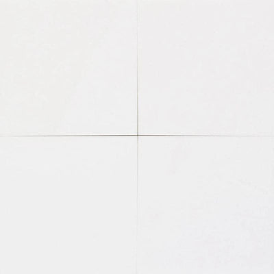 Thassos White Marble 18x18 Honed Marble Tile - TILE AND MOSAIC DEPOT