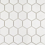 Thassos White Marble 3x3 Hexagon Honed Mosaic Tile - TILE AND MOSAIC DEPOT