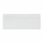 Thassos White Marble 4 3/4x12 Honed Baseboard Molding - TILE & MOSAIC DEPOT