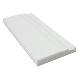 Thassos White Marble 4 3/4x12 Polished Baseboard Molding - TILE & MOSAIC DEPOT