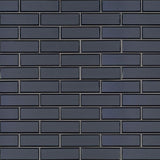 Vague Blue Subway Glass Mosaic Tile - TILE AND MOSAIC DEPOT