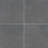 Vulkon Nero 24x24 2 cm Porcelain Paver - TILE & MOSAIC DEPOT