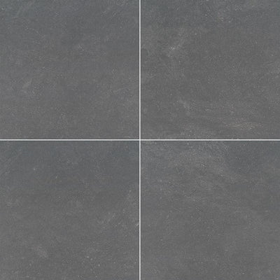 Vulkon Nero 24x24 2 cm Porcelain Paver - TILE & MOSAIC DEPOT