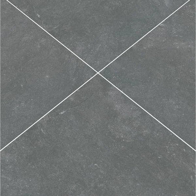 Vulkon Nero 24x24 2 cm Porcelain Paver - TILE & MOSAIC DEPOT